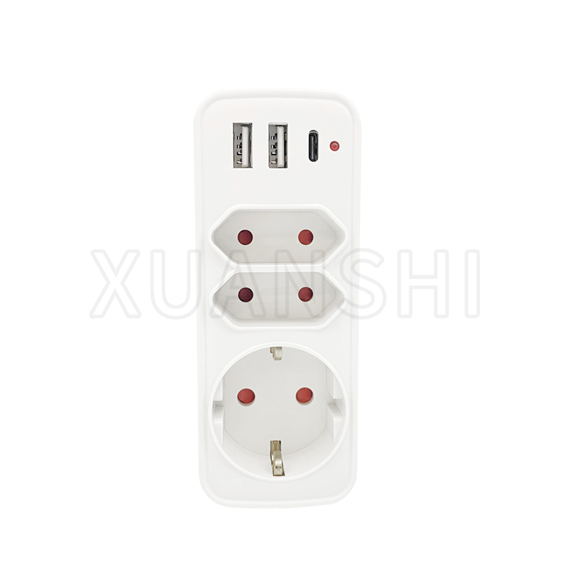 Adattatore presa USB 5 in 1 per casa viaggio ufficio XS-ZHQD3U